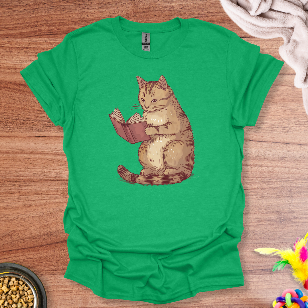 Reading Feline T-Shirt