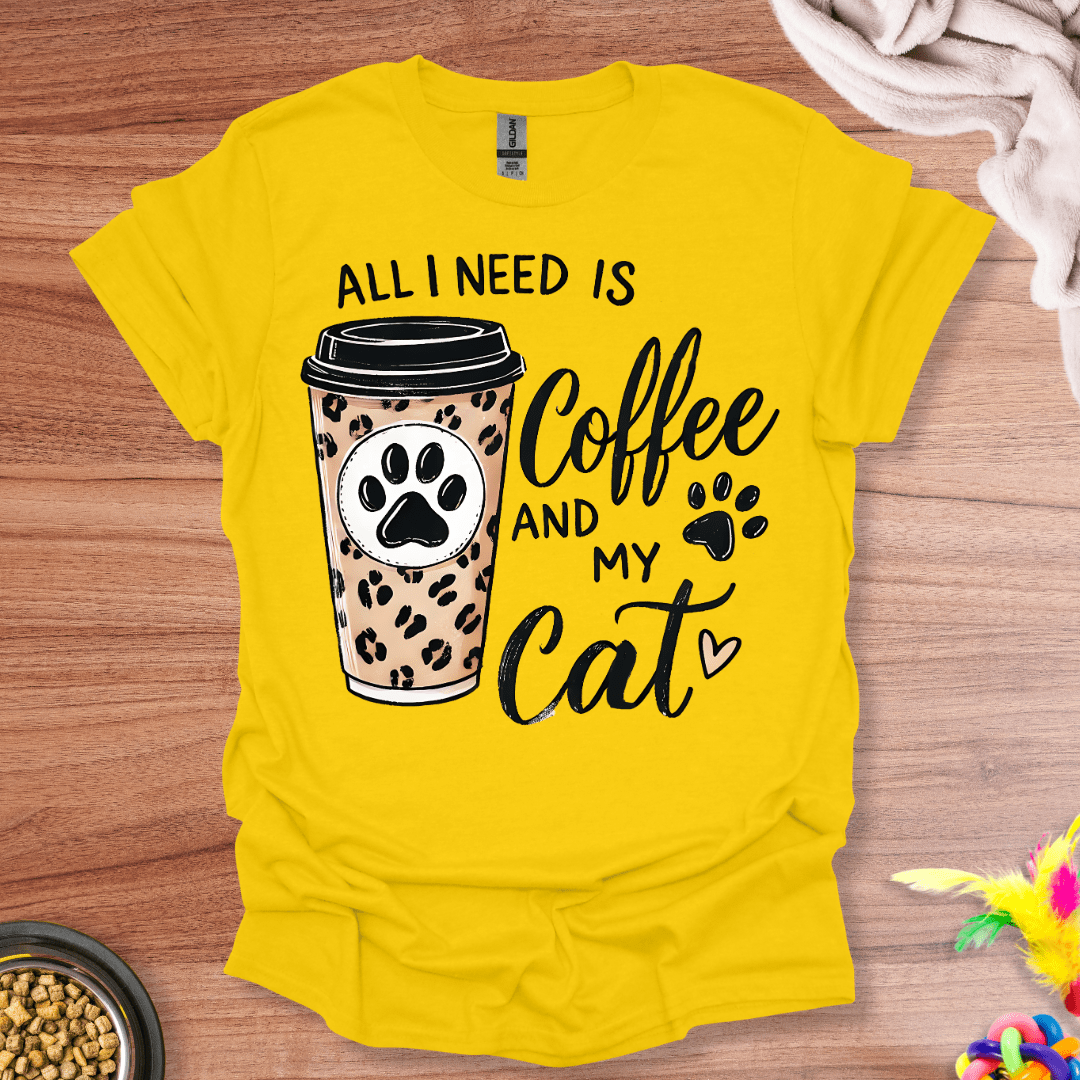 Caffeine & Cat Comfort T-Shirt