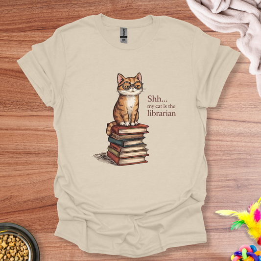 Cat Librarian T-Shirt