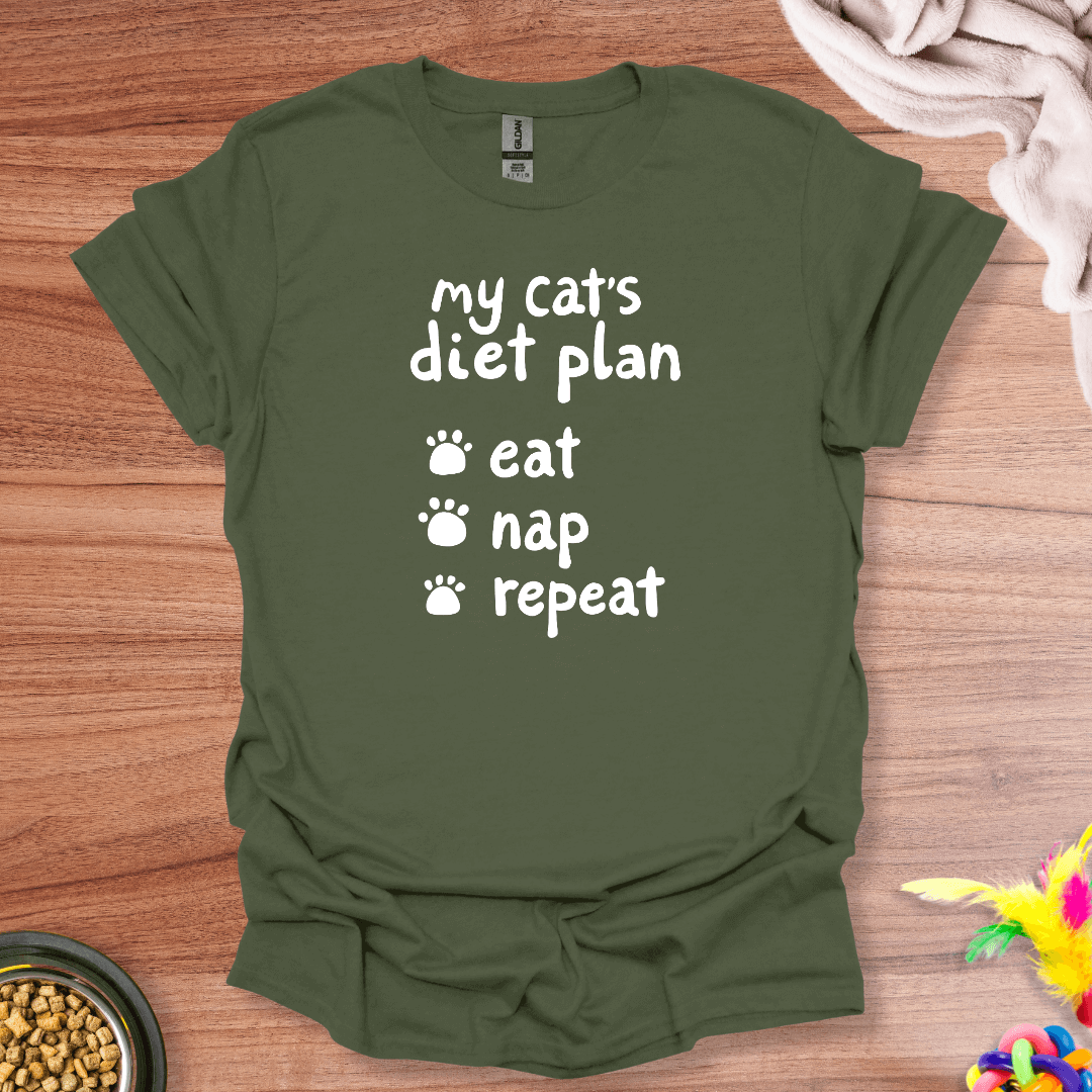 Cat Diet Plan T-Shirt