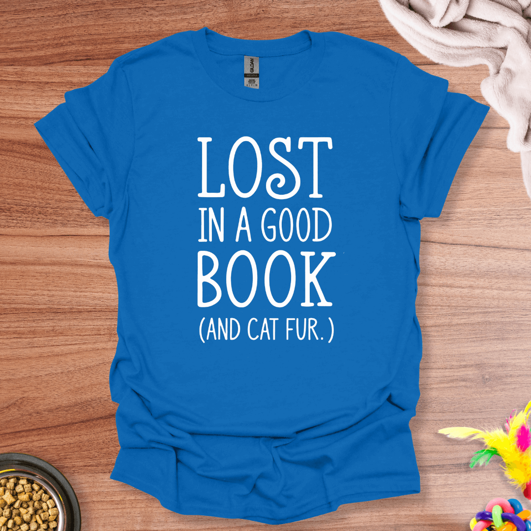 A Good Book And Cat Fur T-Shirt