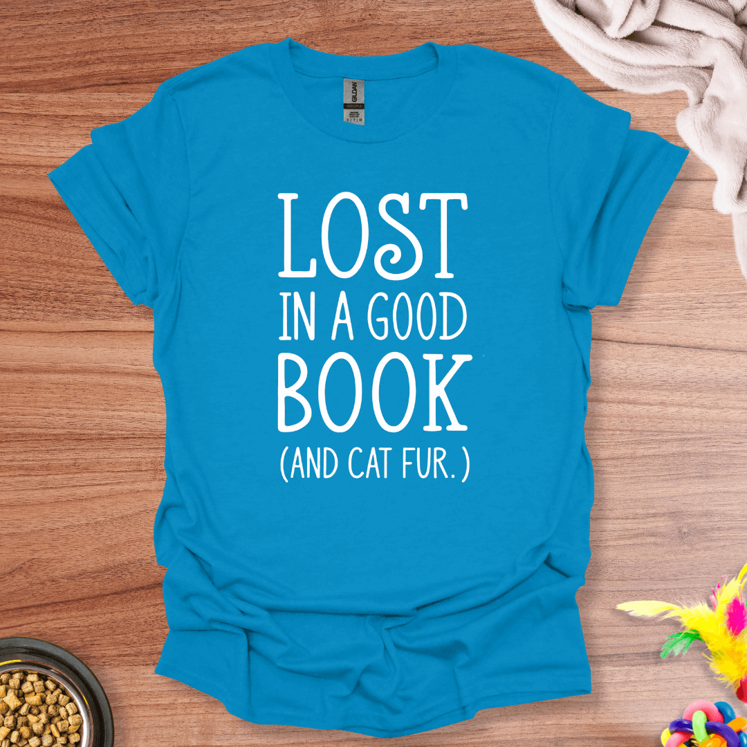 A Good Book And Cat Fur T-Shirt