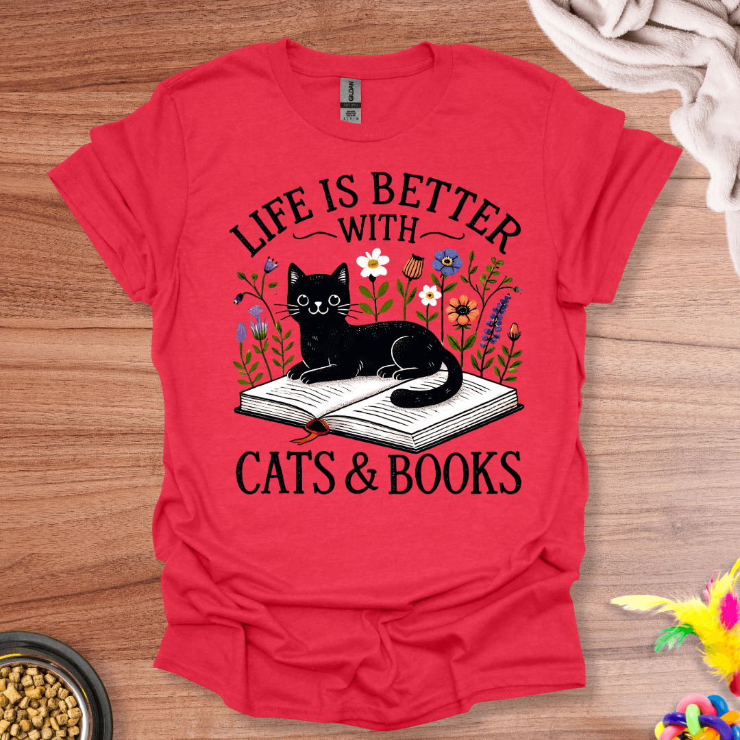 Literary Feline Joy T-Shirt