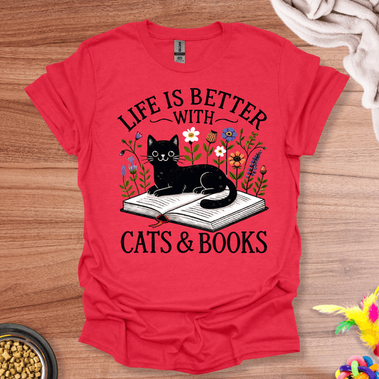 Literary Feline Joy T-Shirt