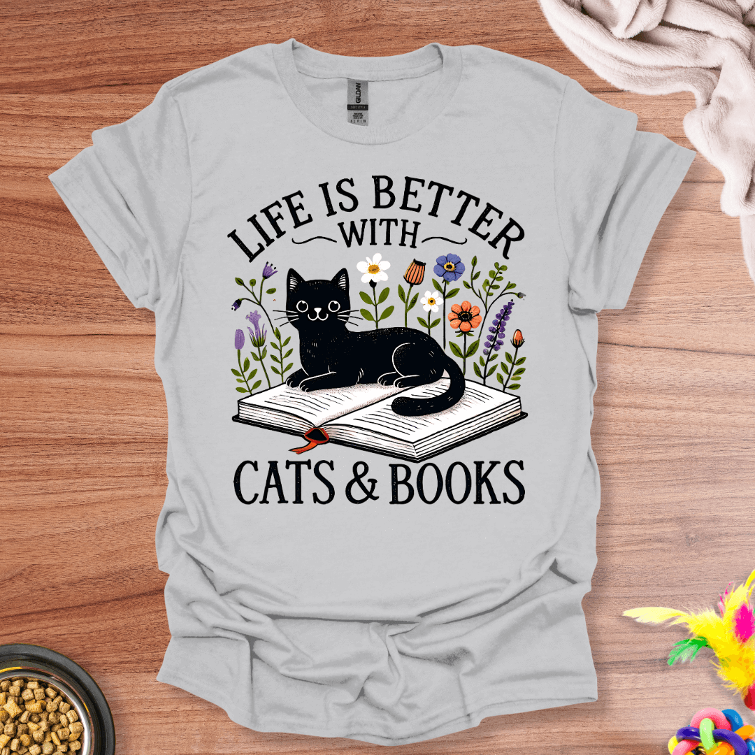 Literary Feline Joy T-Shirt