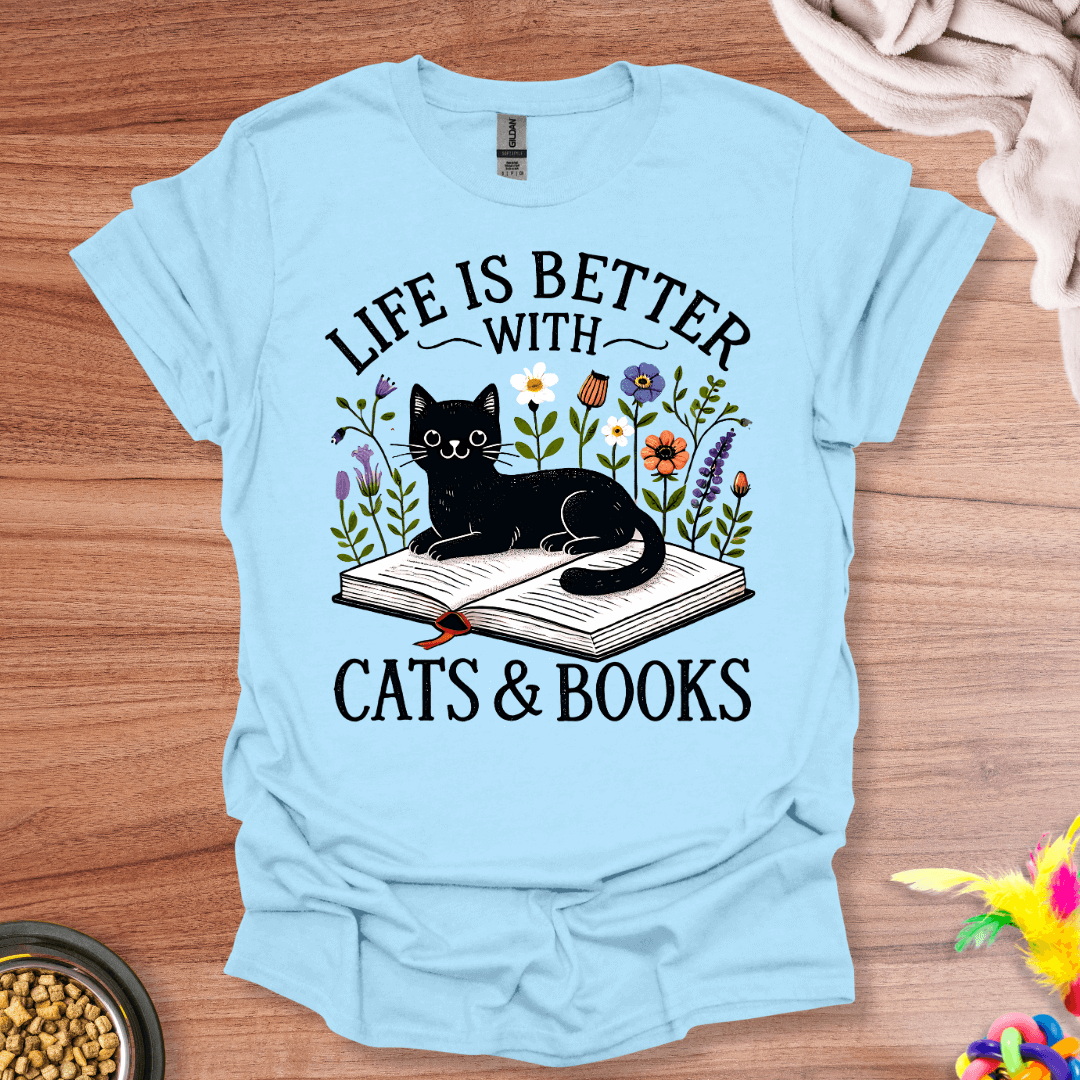 Literary Feline Joy T-Shirt
