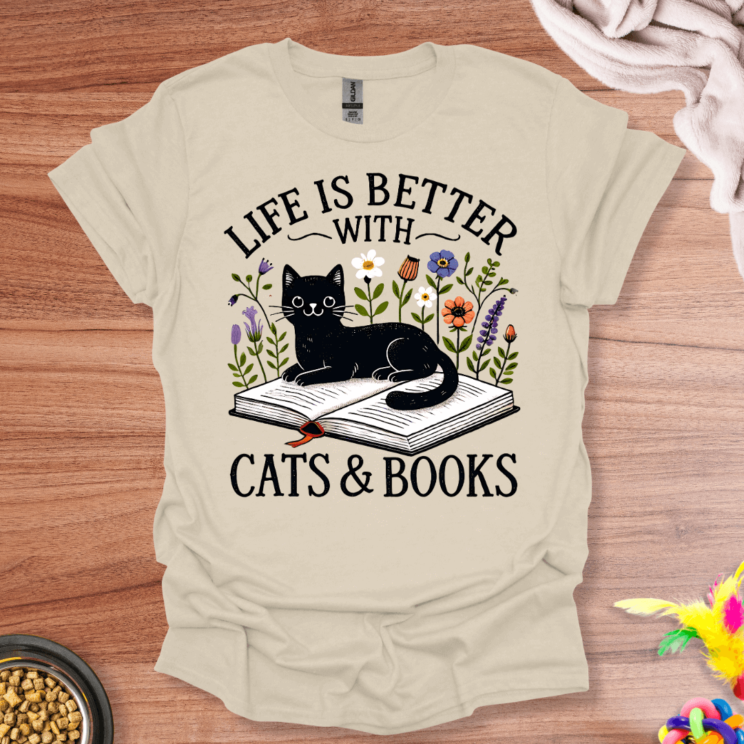 Literary Feline Joy T-Shirt