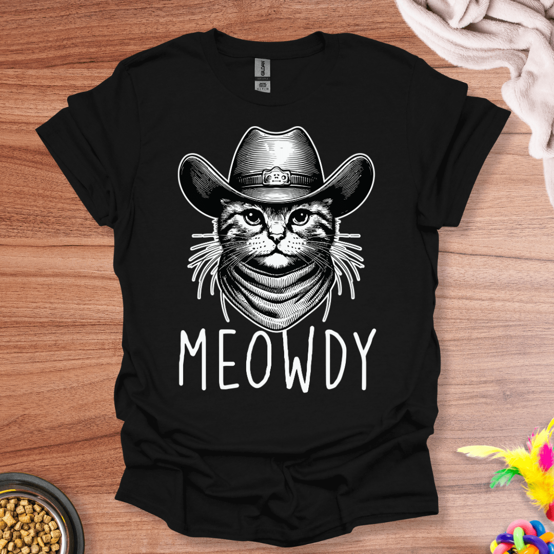 Meowdy Cowboy Cat T-Shirt