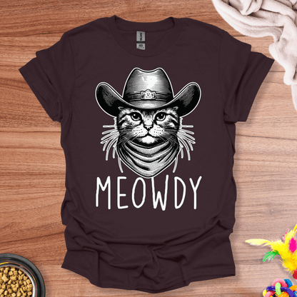 Meowdy Cowboy Cat T-Shirt
