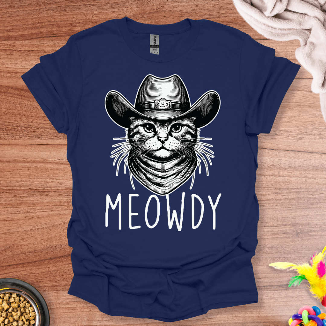 Meowdy Cowboy Cat T-Shirt