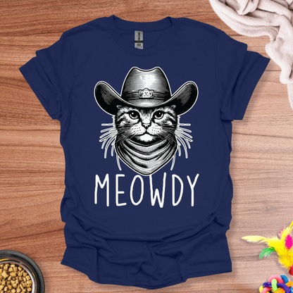 Meowdy Cowboy Cat T-Shirt