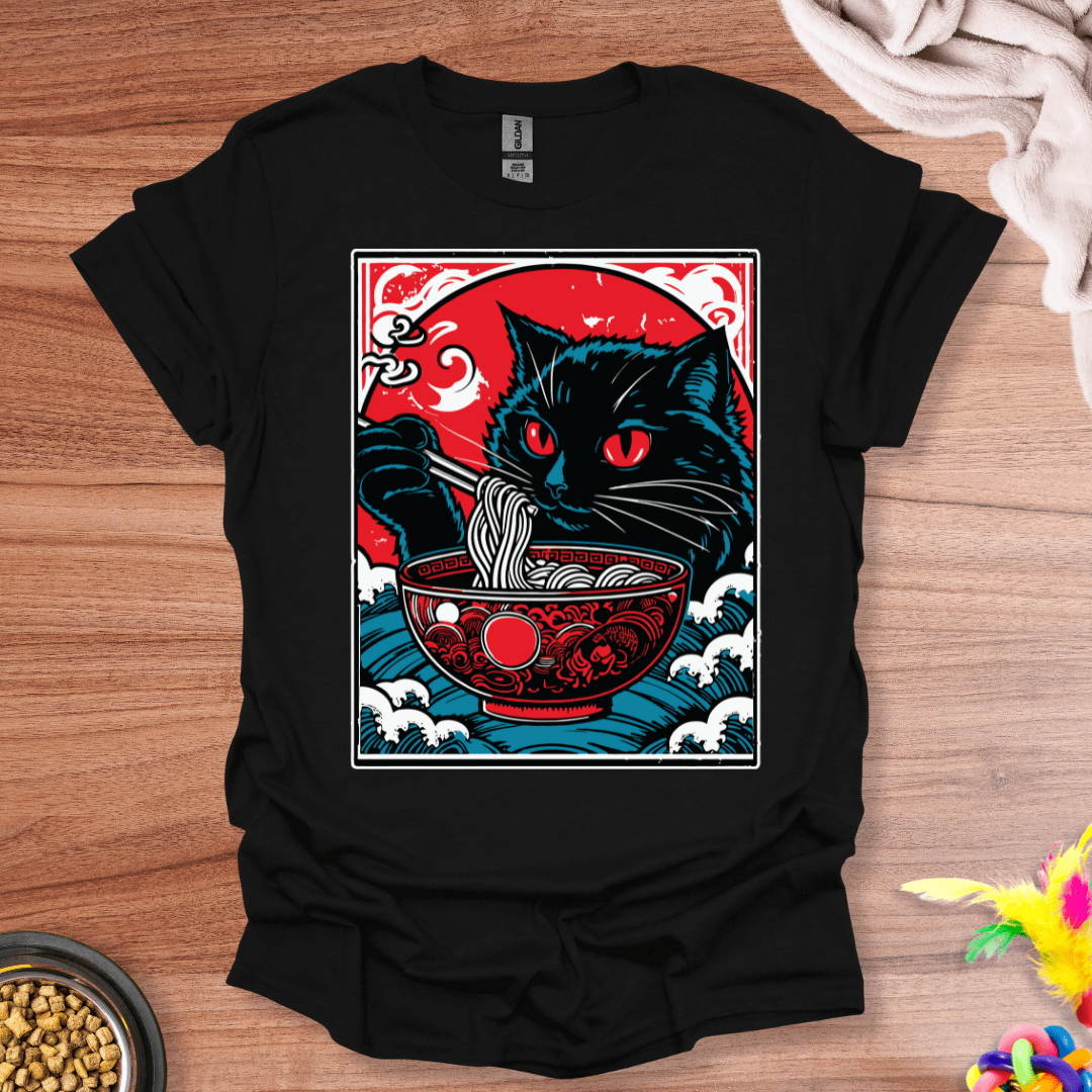 Ramen Cat Portrait T-Shirt