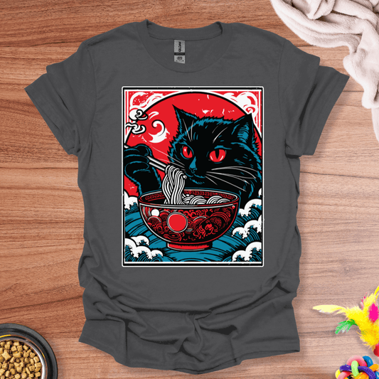 Ramen Cat Portrait T-Shirt