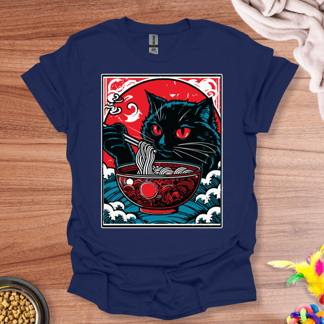 Ramen Cat Portrait T-Shirt