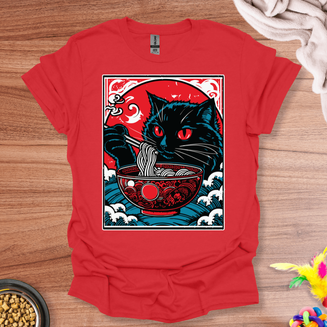 Ramen Cat Portrait T-Shirt