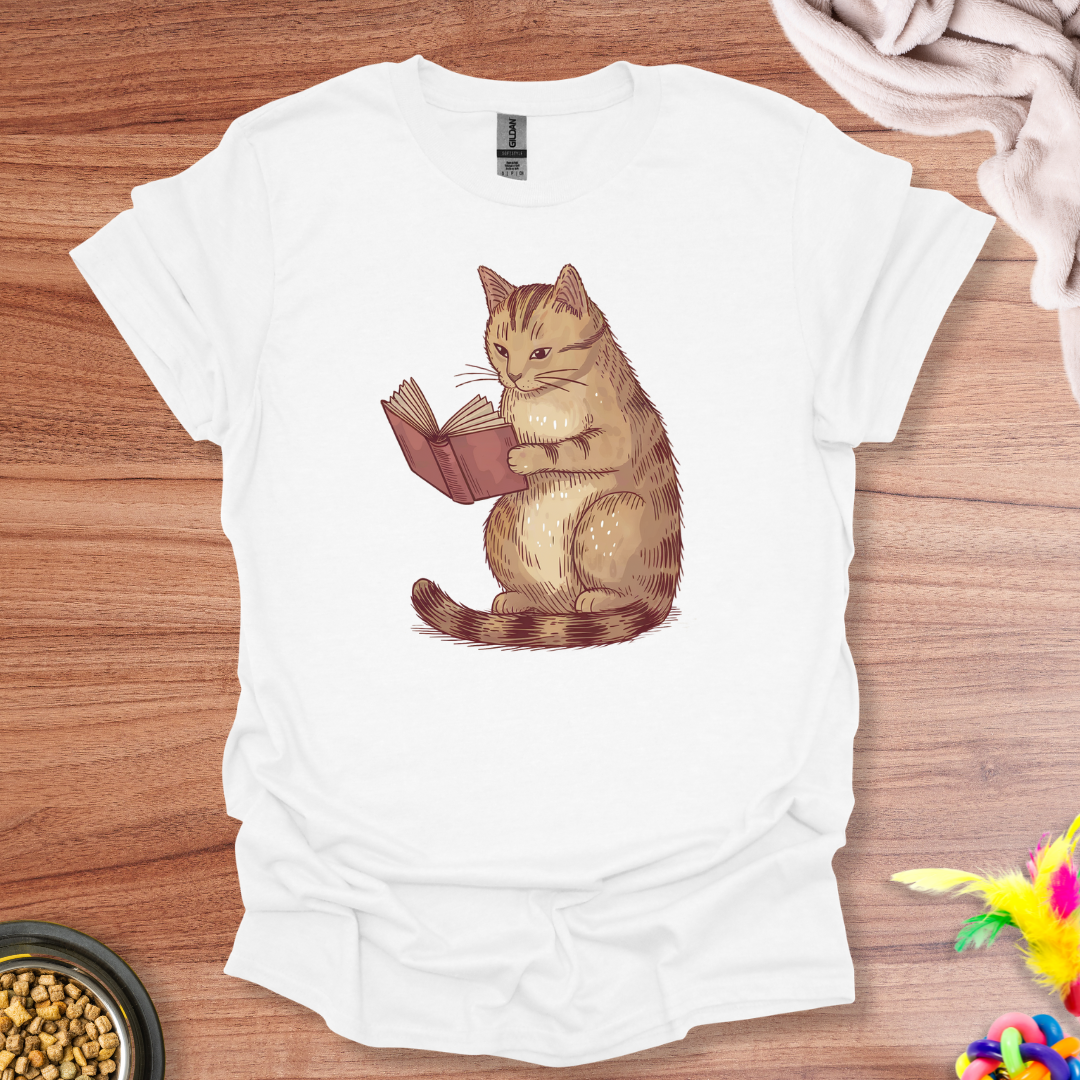 Reading Feline T-Shirt