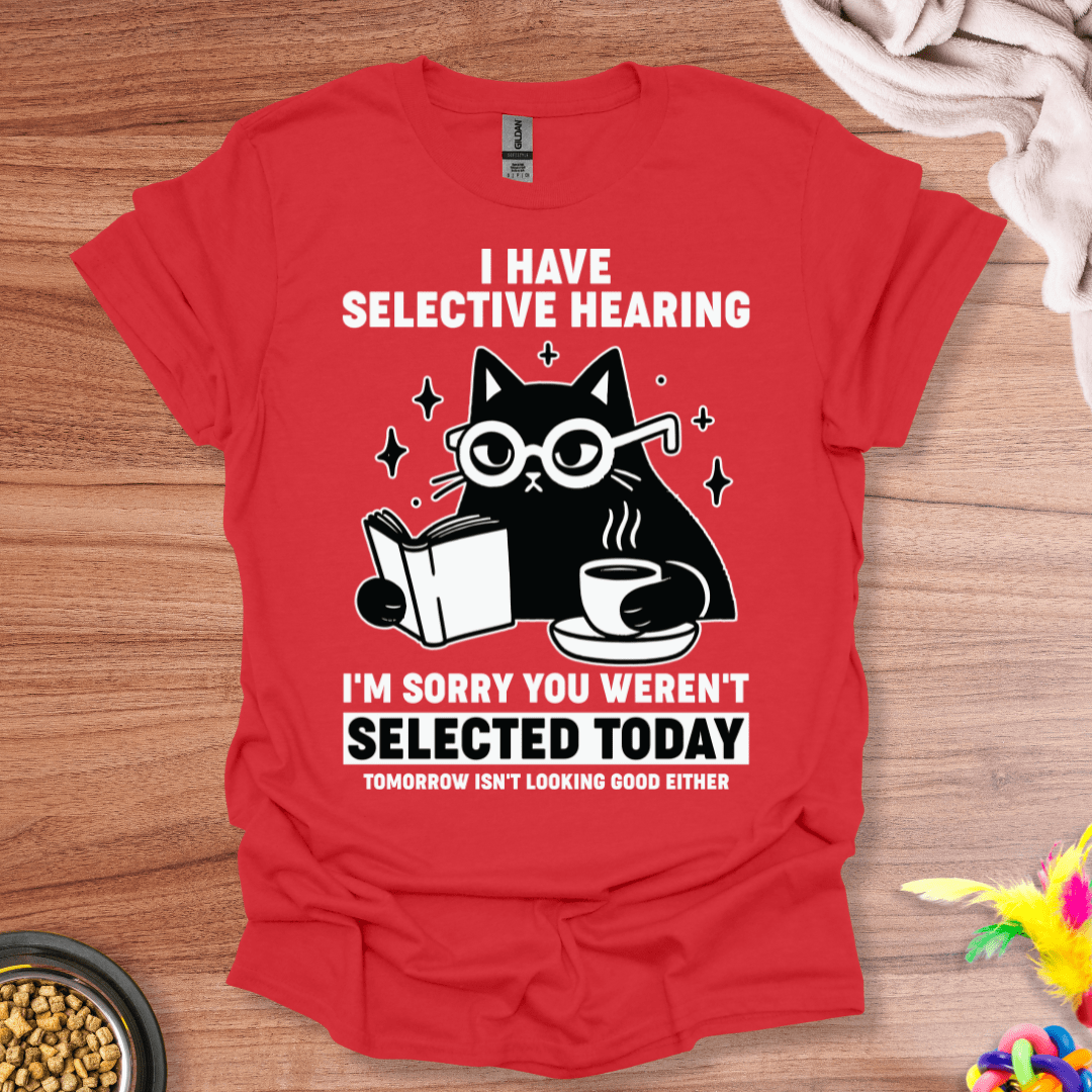 Selective Hearing Cat T-Shirt