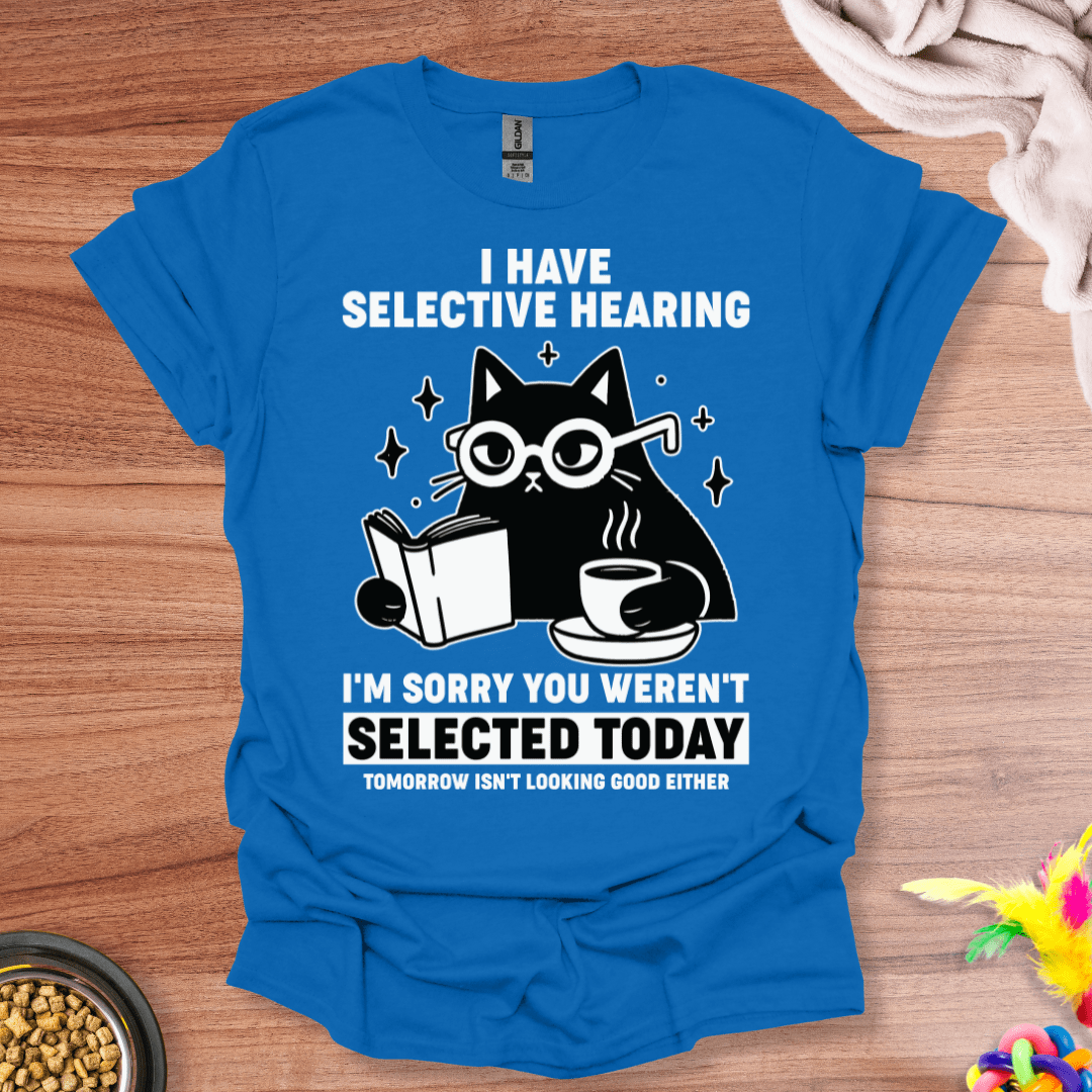 Selective Hearing Cat T-Shirt