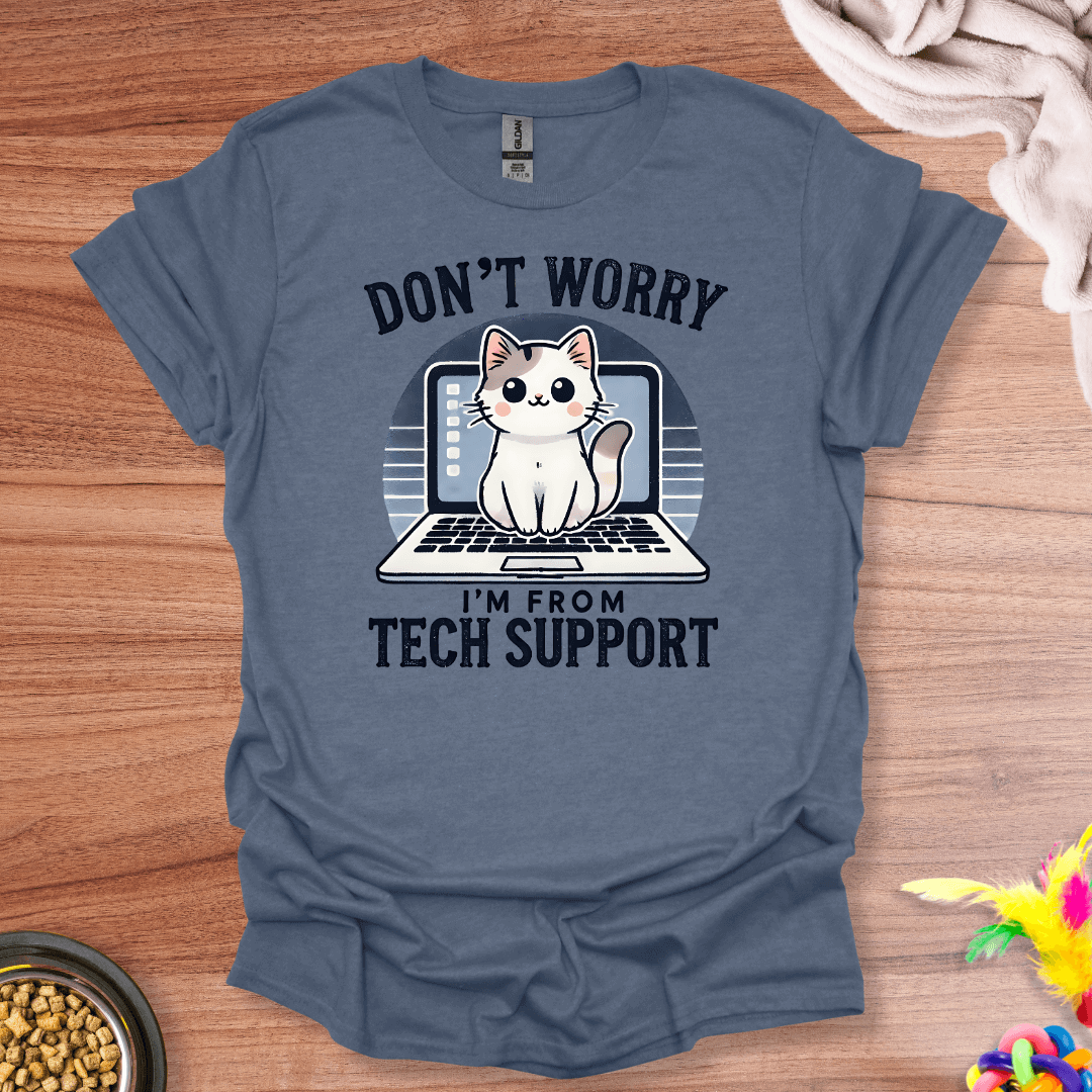 Tech Support Cat T-Shirt