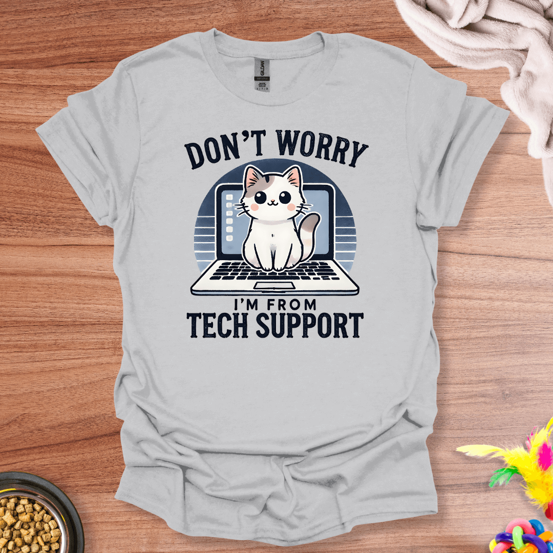 Tech Support Cat T-Shirt