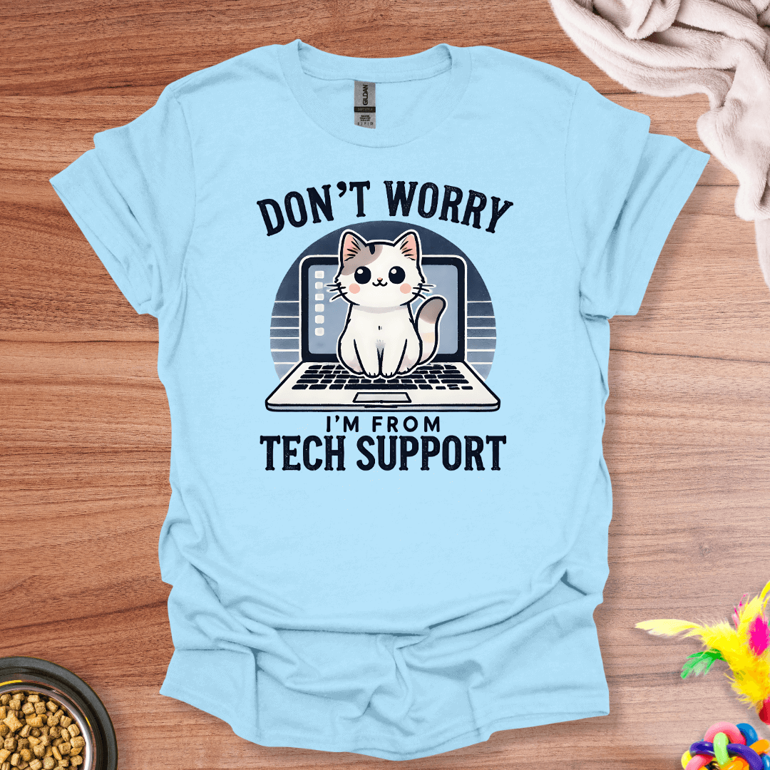 Tech Support Cat T-Shirt