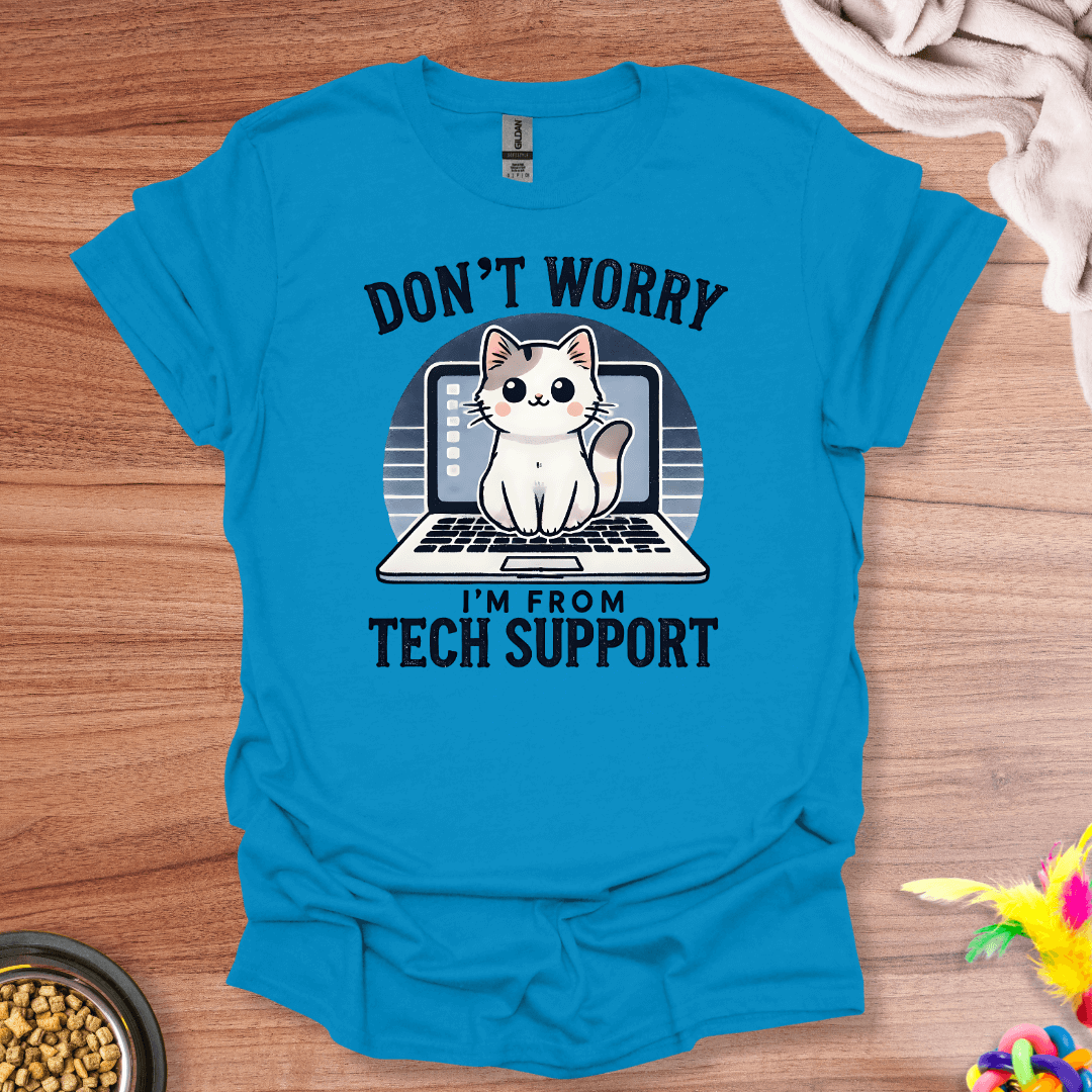 Tech Support Cat T-Shirt
