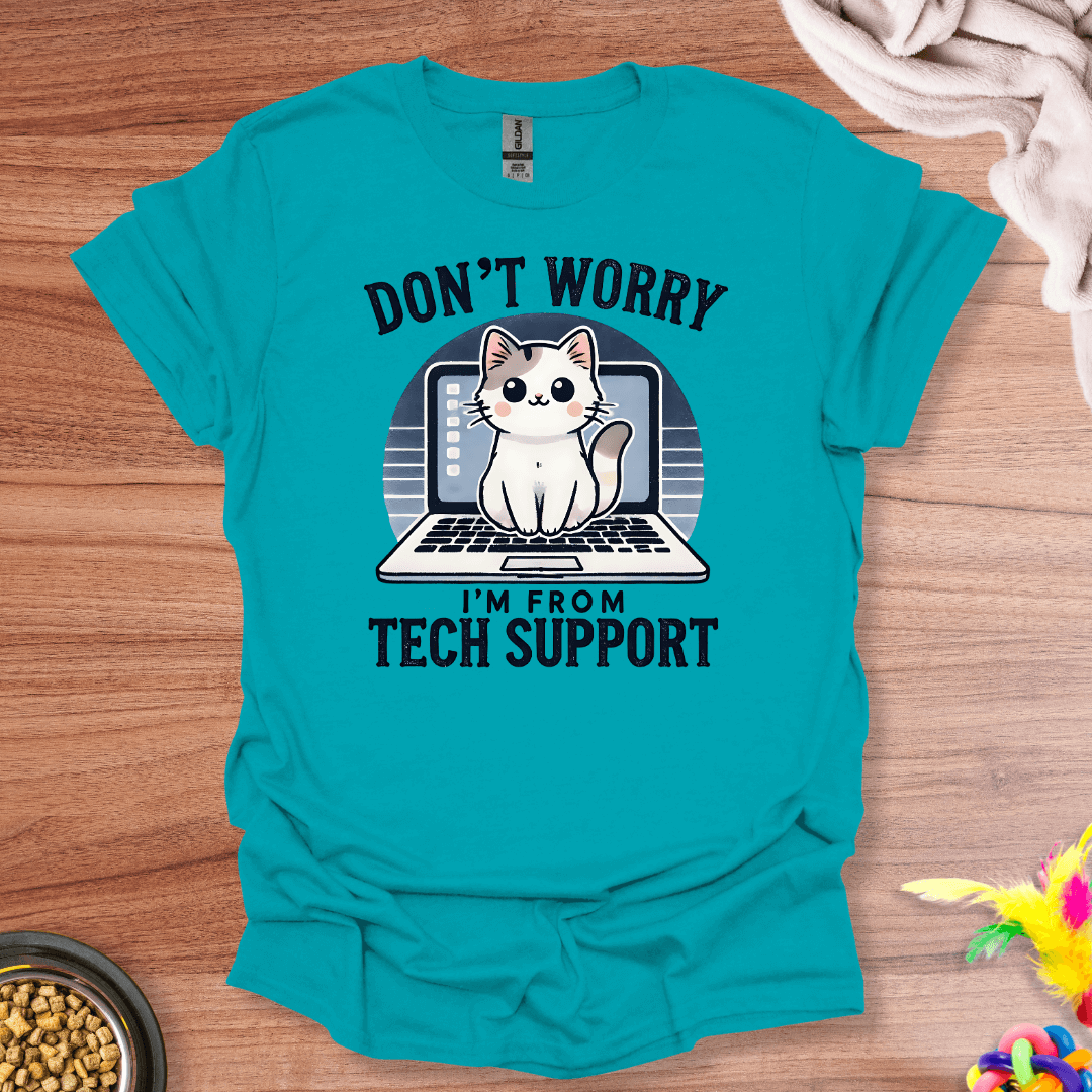 Tech Support Cat T-Shirt